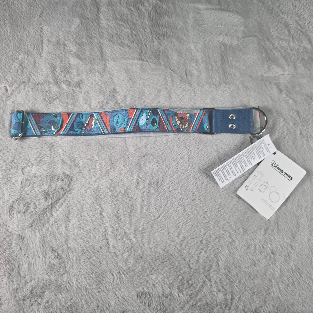 Disney Lilo &‎ Stitch Bag Strap Unisex OS Blue Experiment 626 Pin Trading Gear